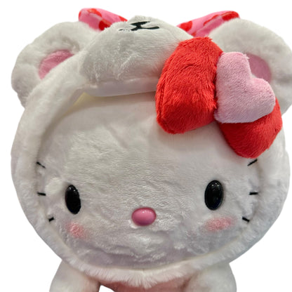 Hello Kitty "Heart Bear White" 15in Plush