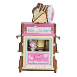 Sanrio Characters Wooden Puzzle Music Box (Ice Cream Truck)