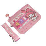 My Melody Newtro Strap Card Wallet