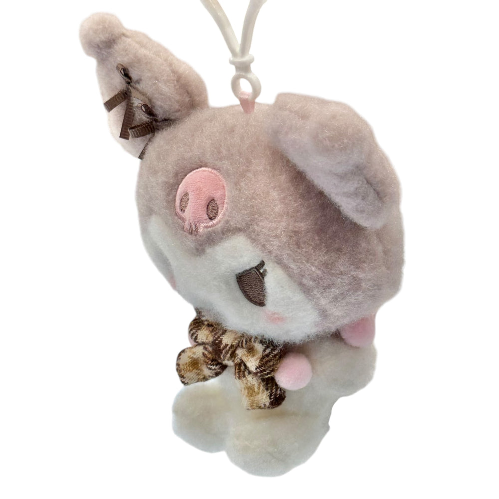 Kuromi "Mocha Check" Mascot Clip On Plush