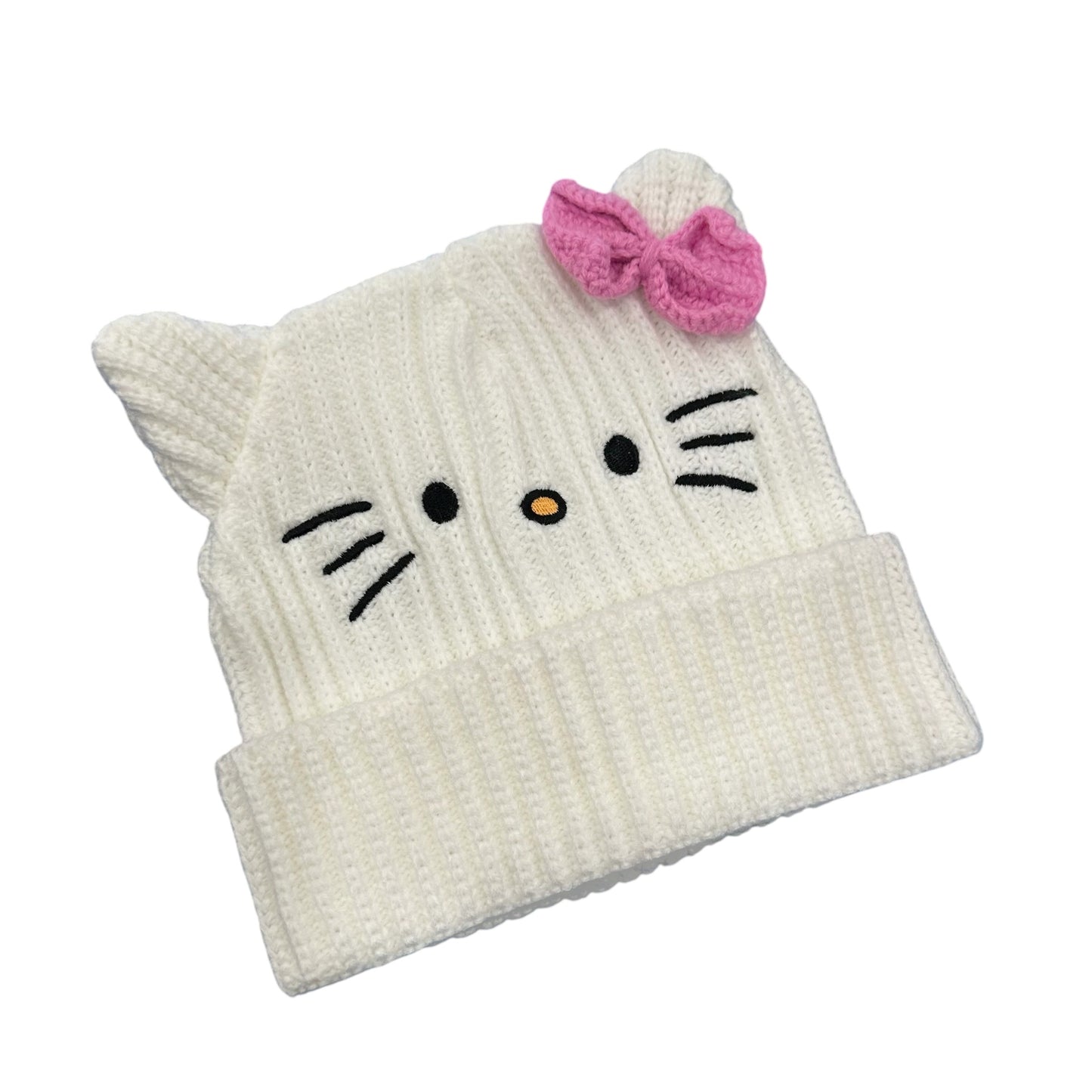 Hello Kitty "3D Ears Knit" Crochet Bow