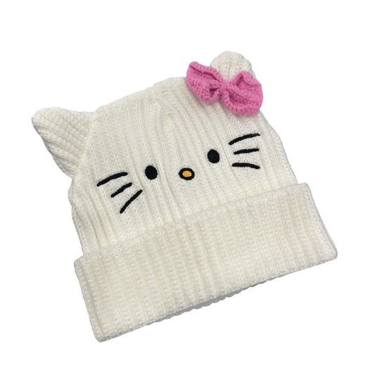 Hello Kitty "3D Ears Knit" Crochet Bow