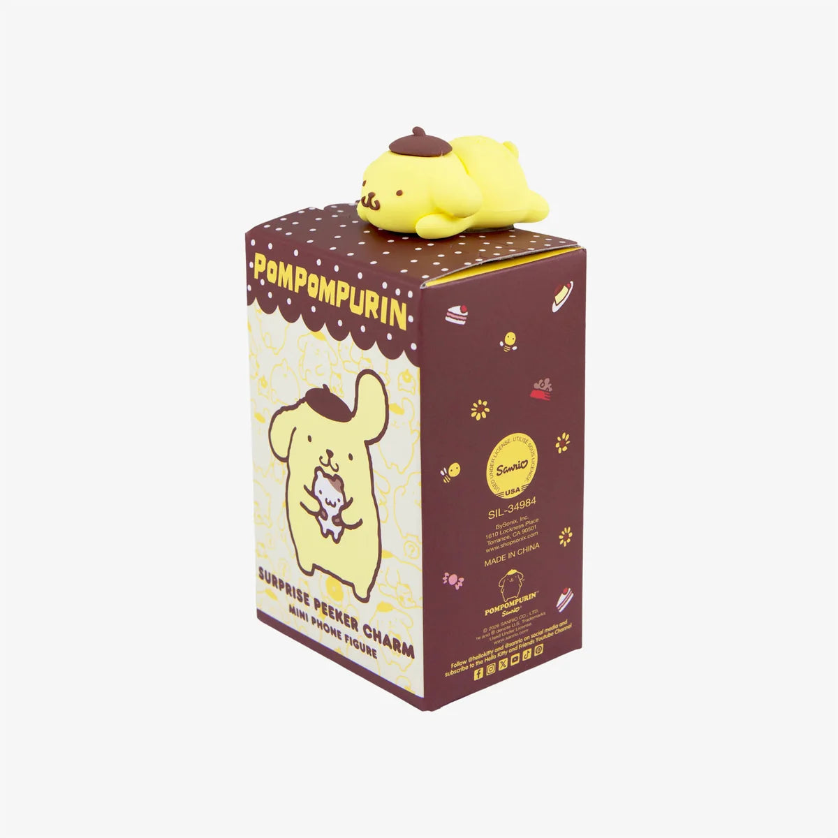 Sonix x Pompompurin & Friends Peeker Charm Blind Box