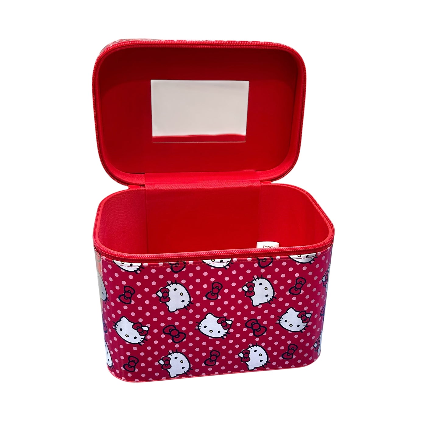 Hello Kitty Head/Bow/Polka Dot AOP Large Cosmetic Organizer