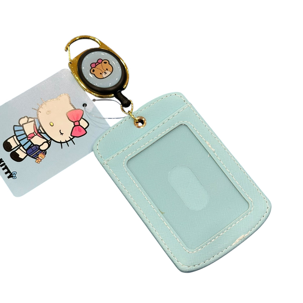 Hello Kitty "Sailor Uniform" Japan Girl Card Case w/ Key Reel