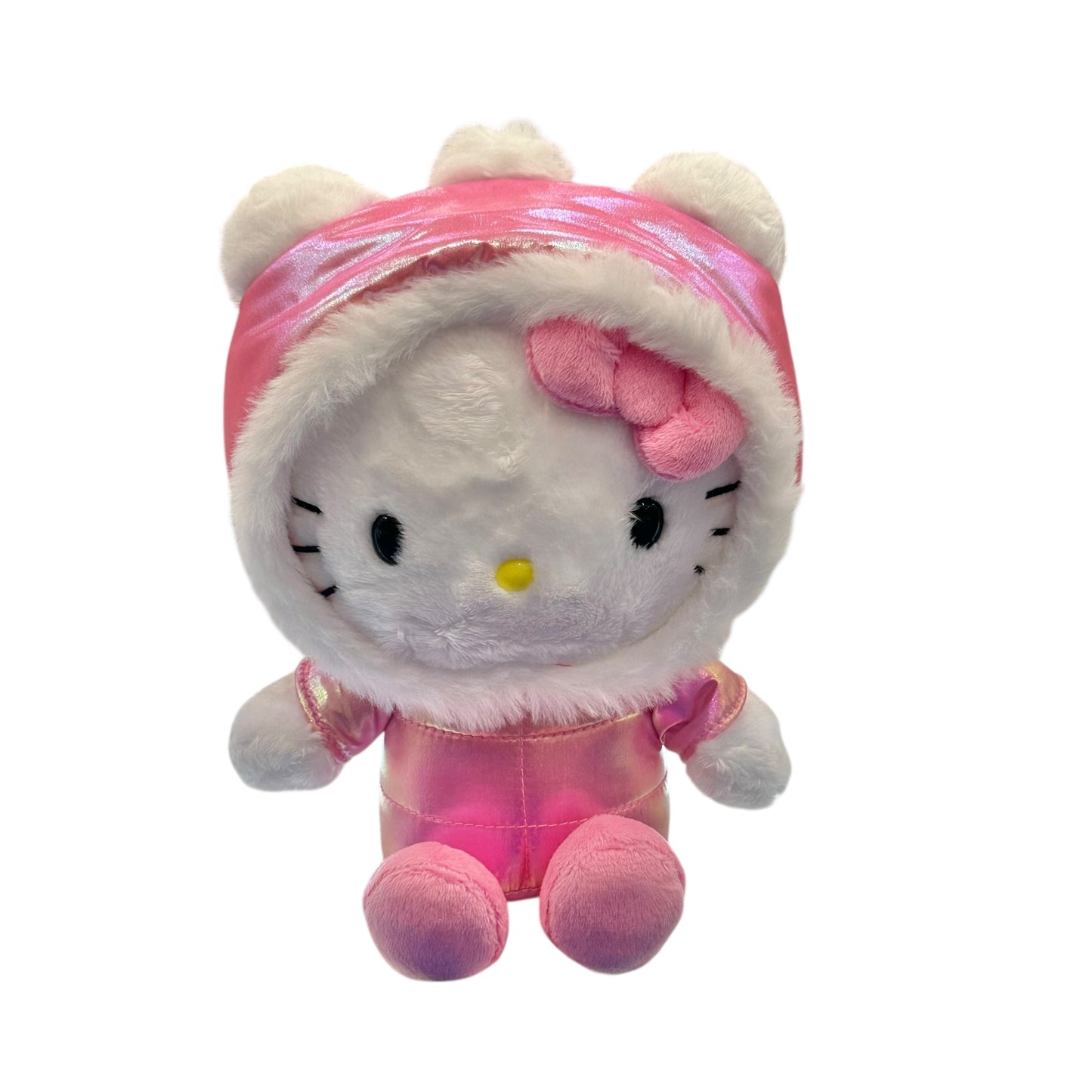 Hello Kitty "Shiny Hooded Puffer Jacket" 8in Plush