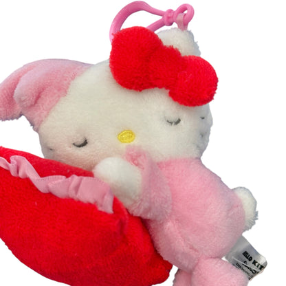 Hello Kitty "Pajama w/ Pillow" Mascot Clip On Plush
