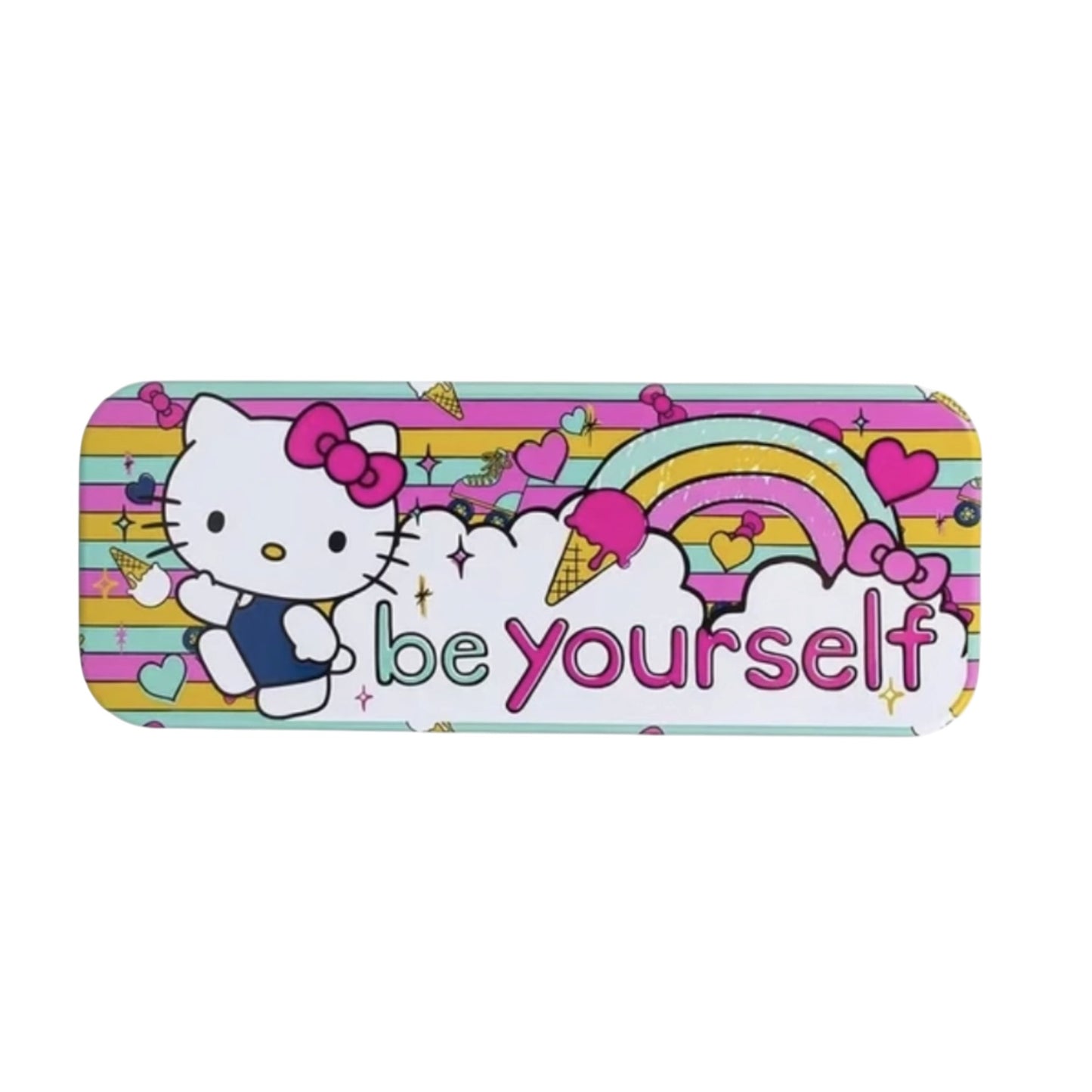 Hello Kitty "be yourself" Tin Pencil Case