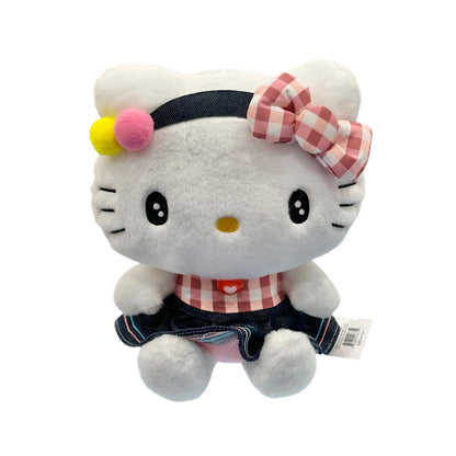 Hello Kitty "Gingham Denim" 8in Plush