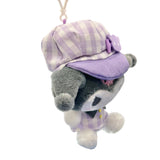 Kuromi "Gingham Casquette" Mascot Clip On Plush