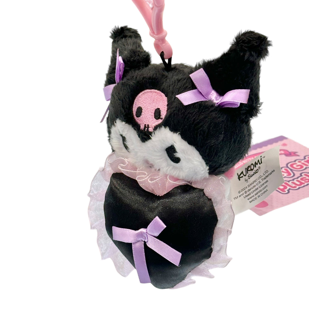 Kuromi "Lovely Girl" Mascot Clip On Plush