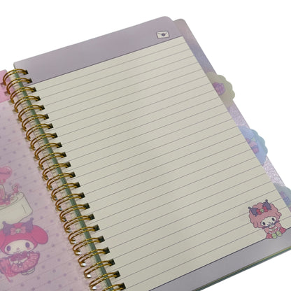 Kuromi Bling Bling 4-Tab Index Notebook
