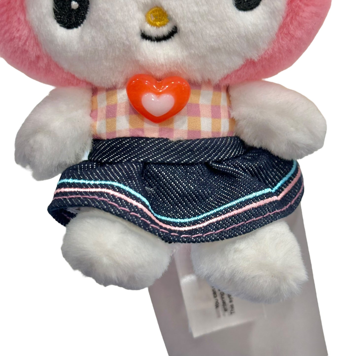 My Melody "Gingham Denim" Mascot Clip On