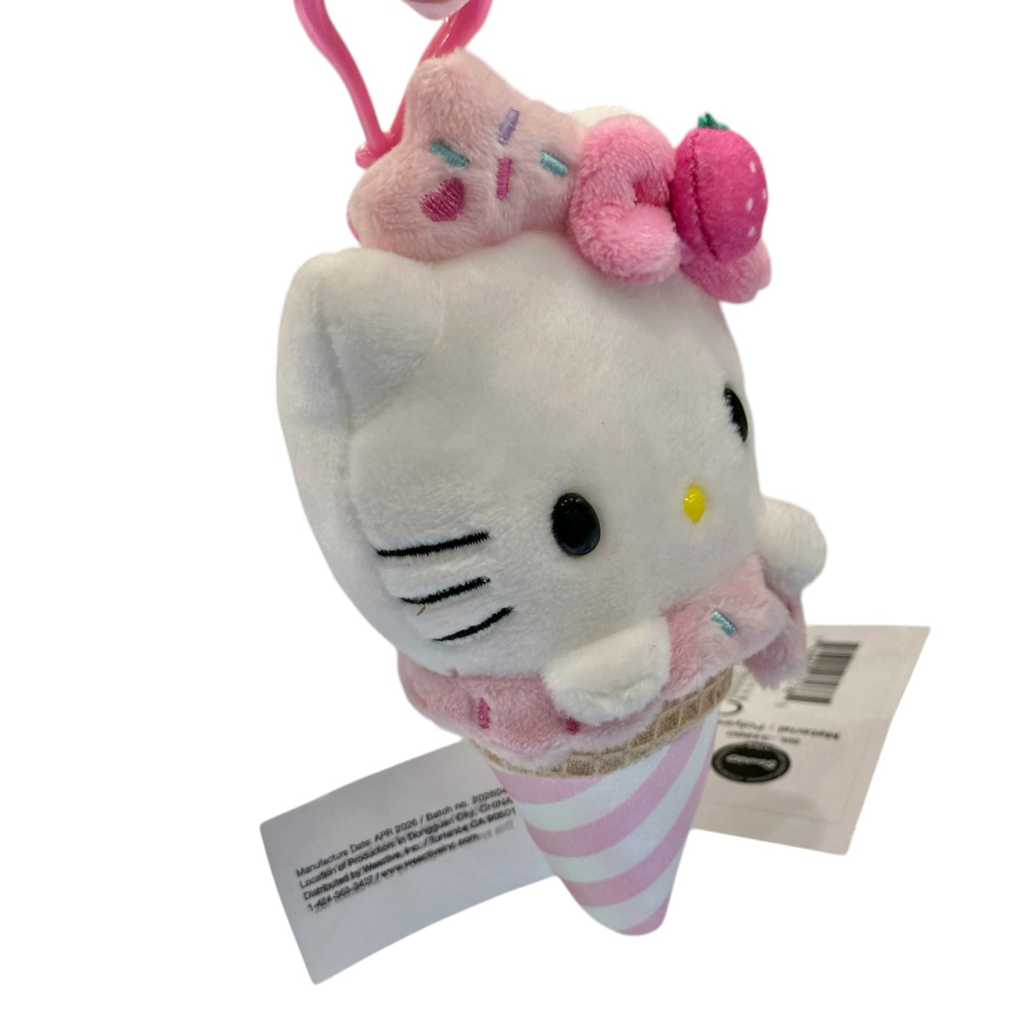 Hello Kitty "Ice Cream" Mascot Clip On