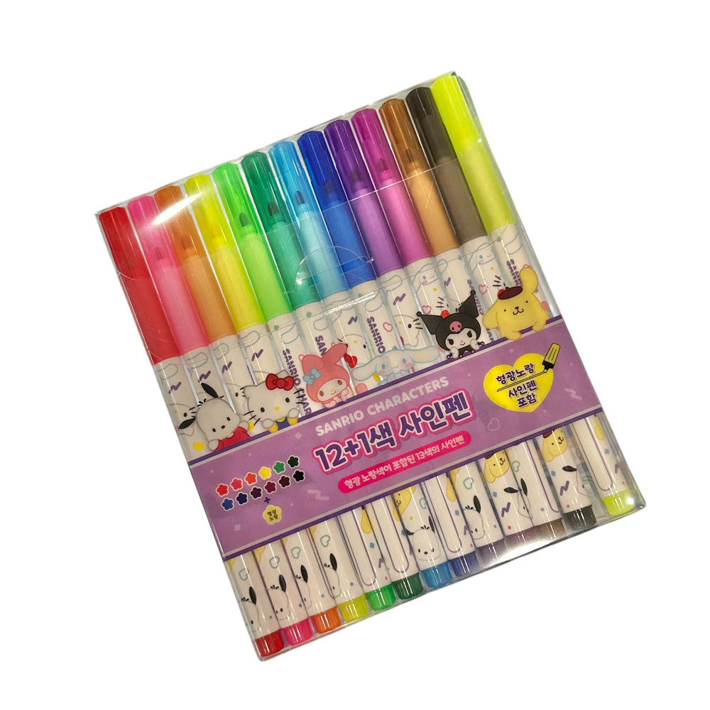 Sanrio Characters 12+1 Marker Set