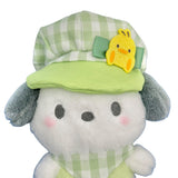 Pochacco "Gingham Casquette" Mascot Clip On Plush