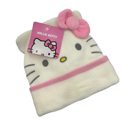 Hello Kitty "Plush Bow Cuff" Hat & Glove Set