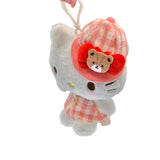 Hello Kitty "Gingham Casquette" Mascot Clip On Plush