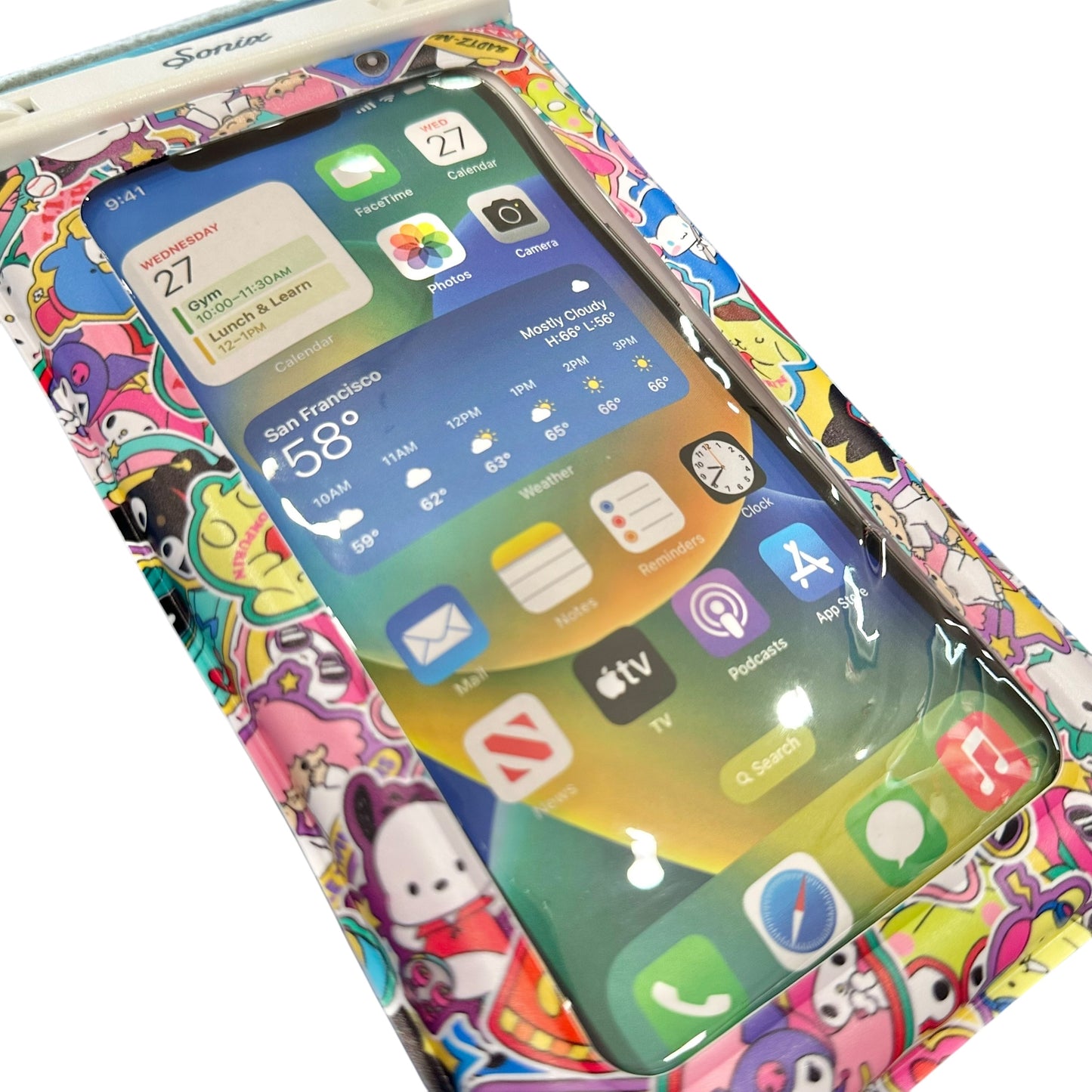 Sonix x Hello Kitty & Friends "Stickers" Waterproof Phone Pouch