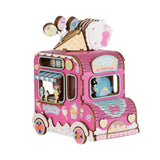 Sanrio Characters Wooden Puzzle Music Box (Ice Cream Truck)