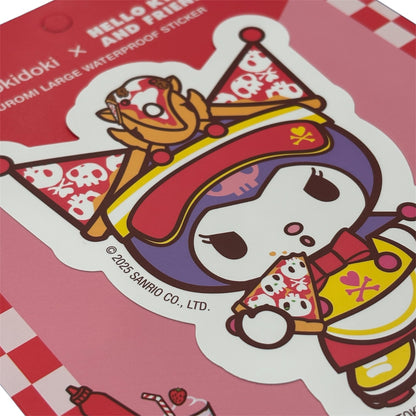 tokidoki x Hello Kitty & Friends "Fast Food Kuromi" Large Stickers