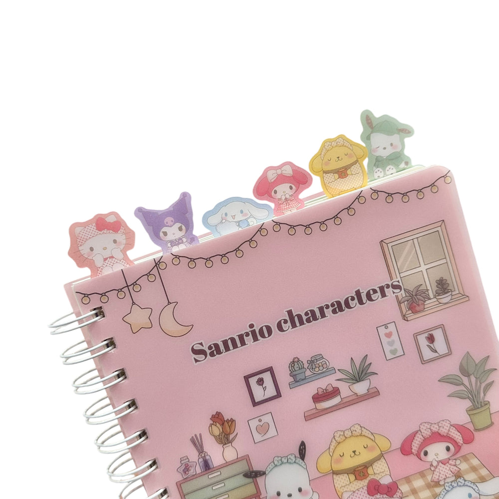 Sanrio Characters "Room" Index Notebook (Pink)