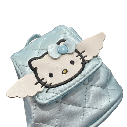 Hello Kitty "Blue Quilt" Mini Backpack Pouch