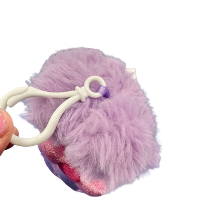 Hello Kitty "Purple Rainbow Bunny" Mascot Clip On Plush