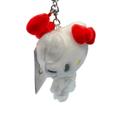 Hello Kitty "White Quilt" Keychain w/ Mascot