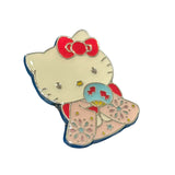 Hello Kitty "Hanabi" Pin Badge (Pink)