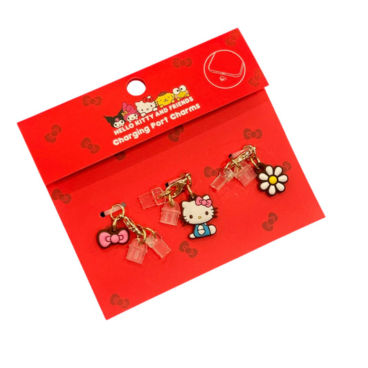 Hello Kitty "Pink Bows" Charging Port Charms