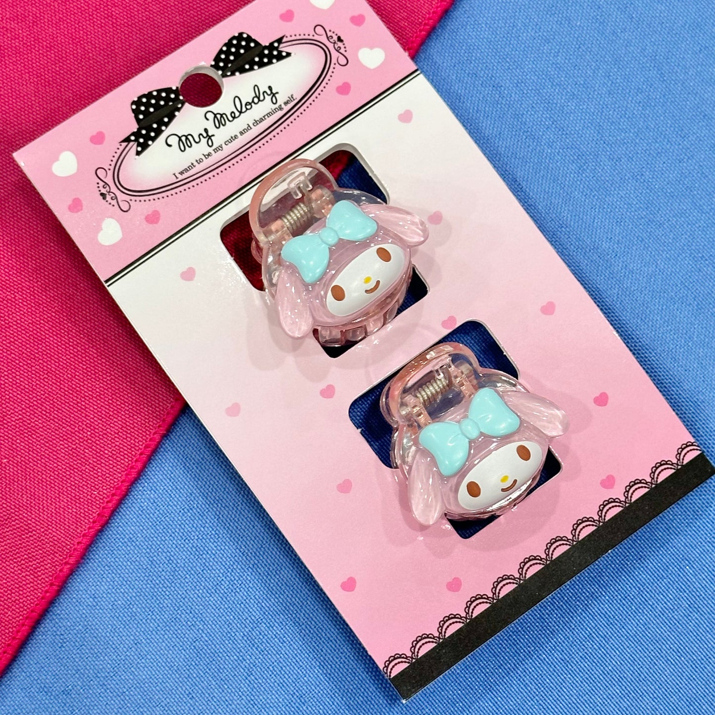 My Melody "Clear" Hair Clip Set