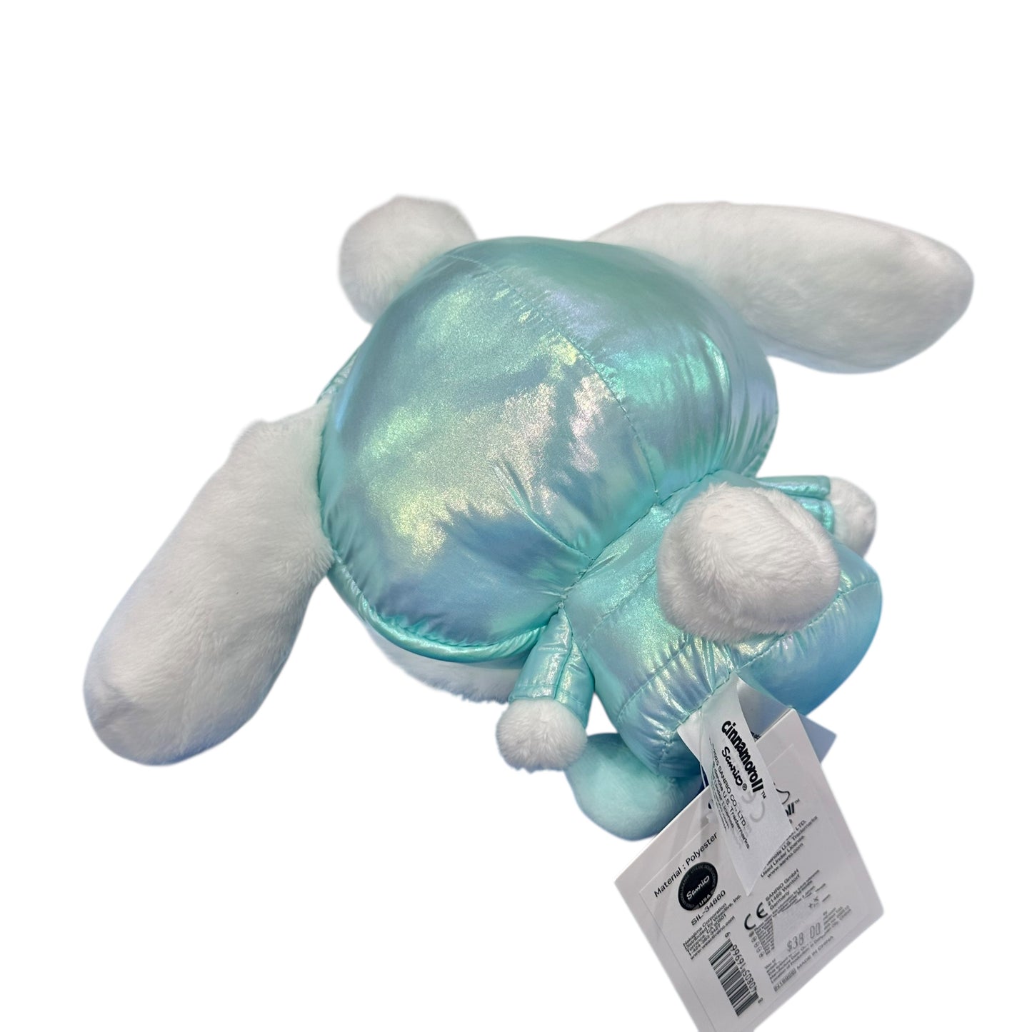 Cinnamoroll "Shiny Hooded Puffer Jacket" 8in Plush