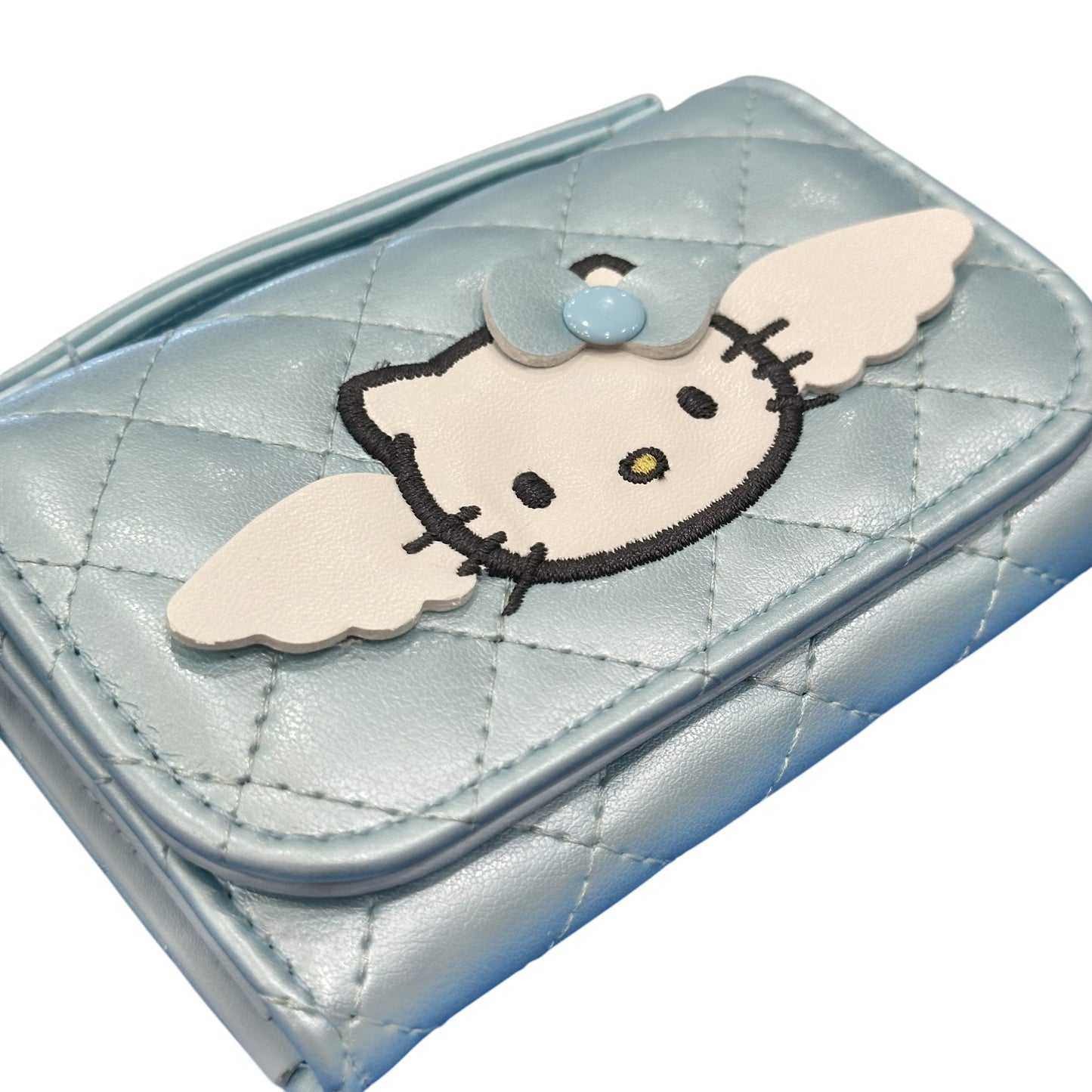 Hello Kitty "Blue Quilt" Coin Purse