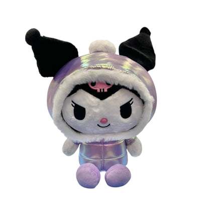 Kuromi "Shiny Hooded Puffer Jacket" 12in Plush
