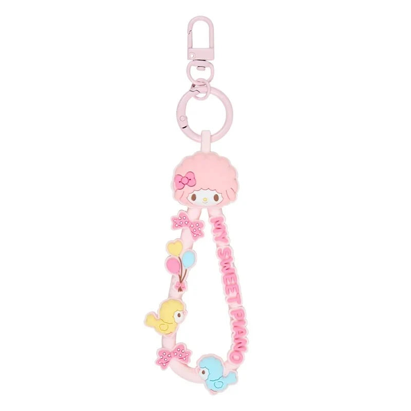 My Sweet Piano Keyring w/ Rubber Strap