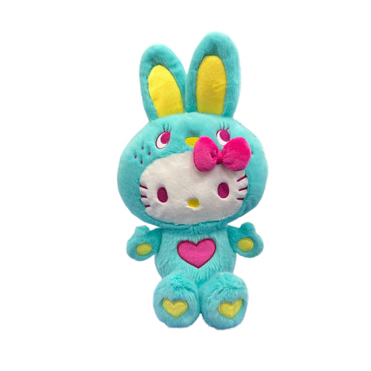 Hello Kitty "Green Colorful Bunny" 11in Plush