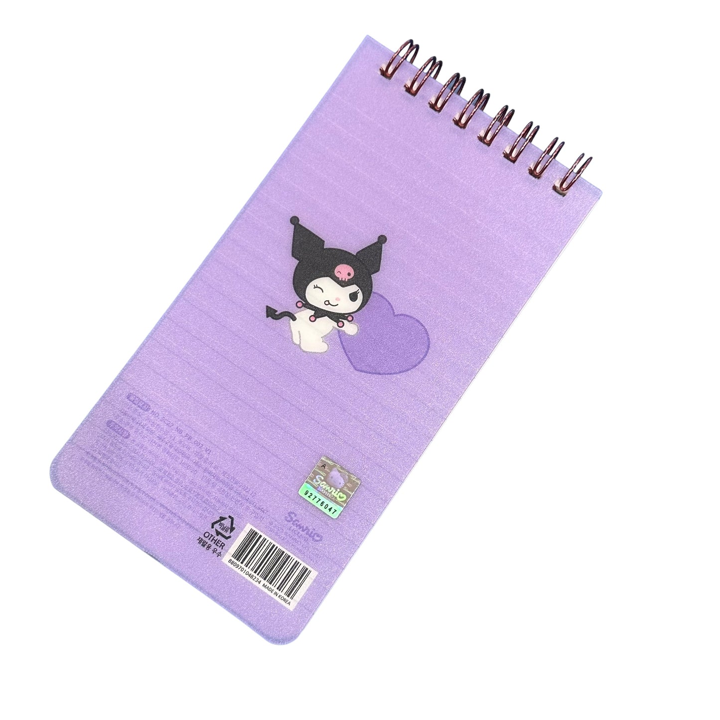 Kuromi Top Bounded Notebook (Purple)