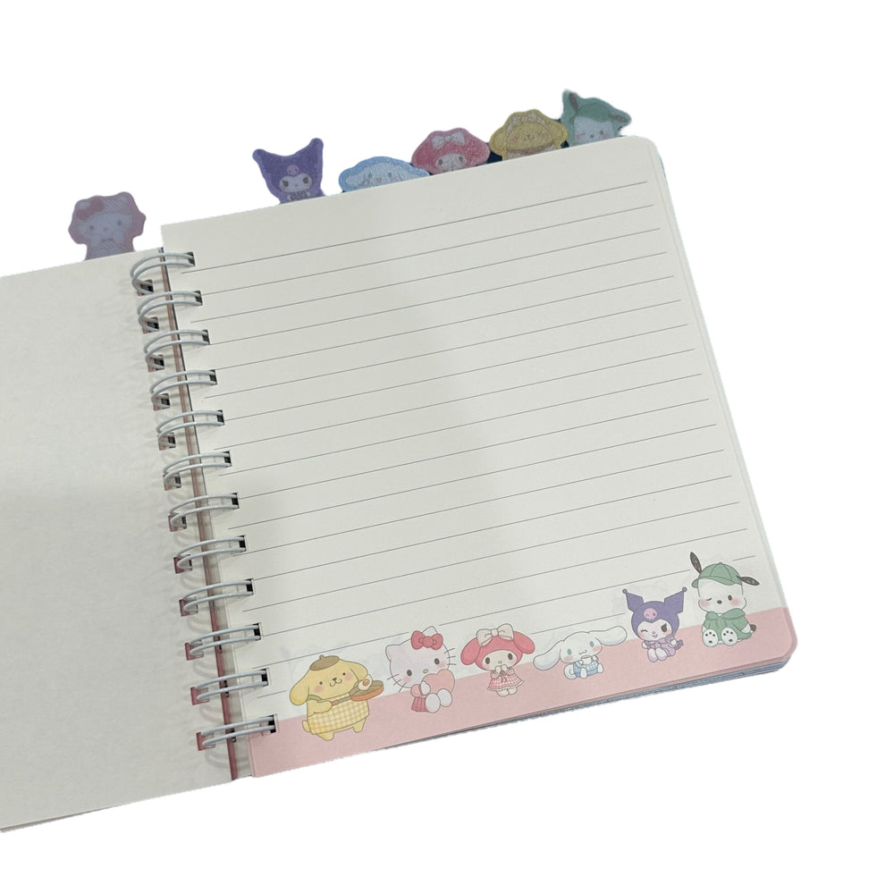 Sanrio Characters "Room" Index Notebook (Pink)