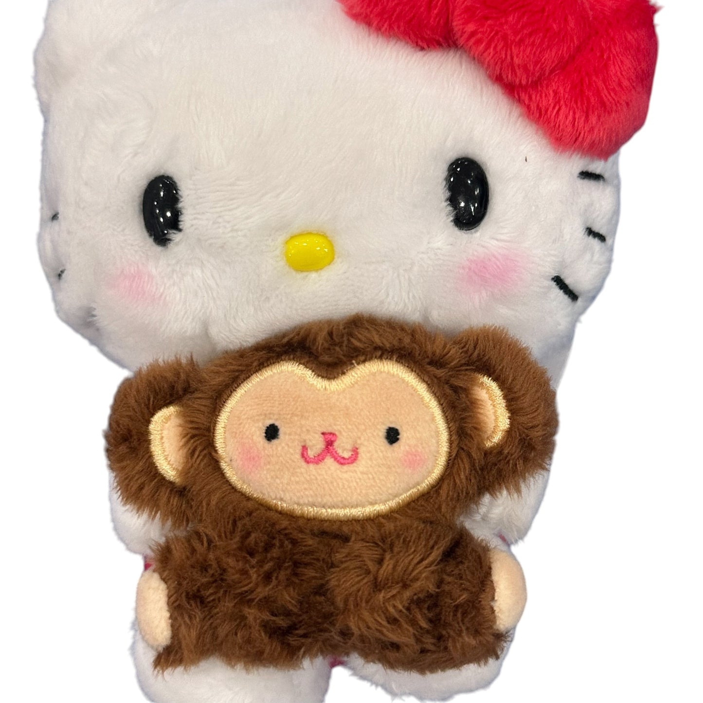 Hello Kitty "Baby Chimpanzee Hug" Mascot Clip On