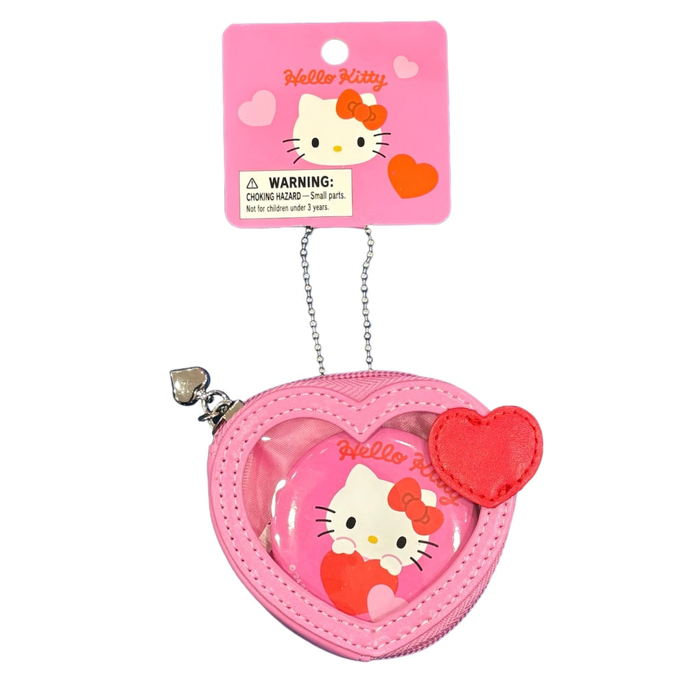 Hello Kitty "Heart" Mini Pouch w/ Badge