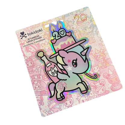 tokidoki "20th Anniversary" 20 Candles Large Sticker