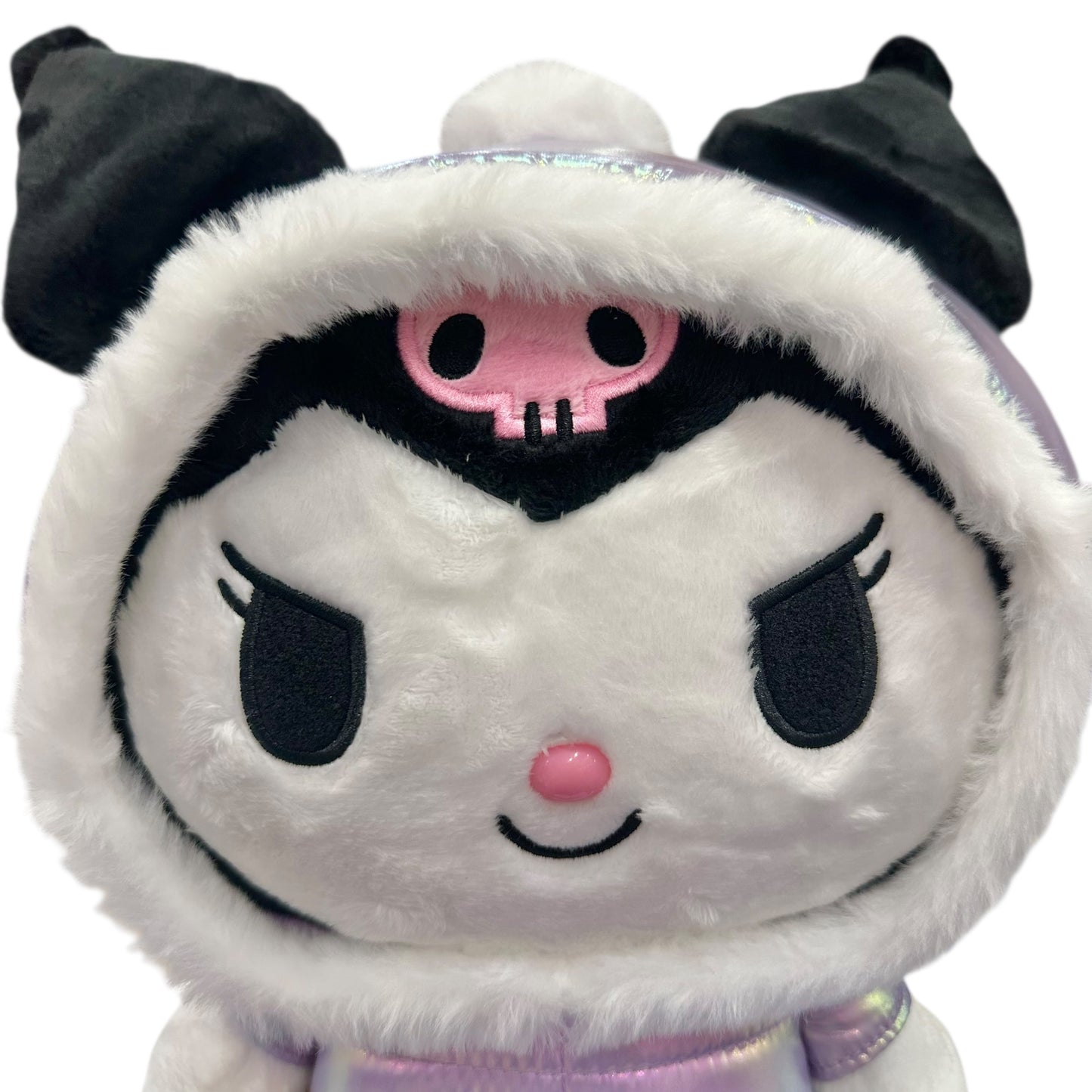 Kuromi "Shiny Hooded Puffer Jacket" 12in Plush