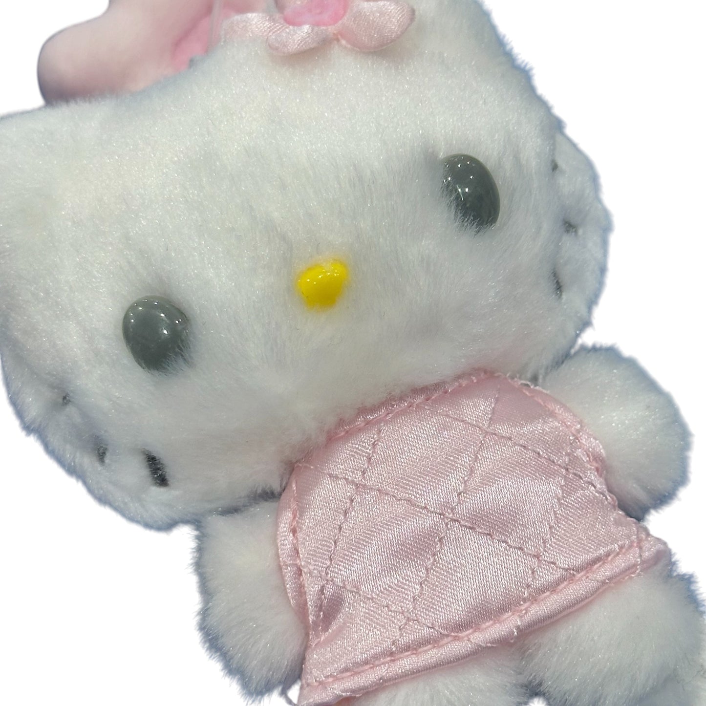 Hello Kitty "Pink Quilt" Keychain w/ Mascot