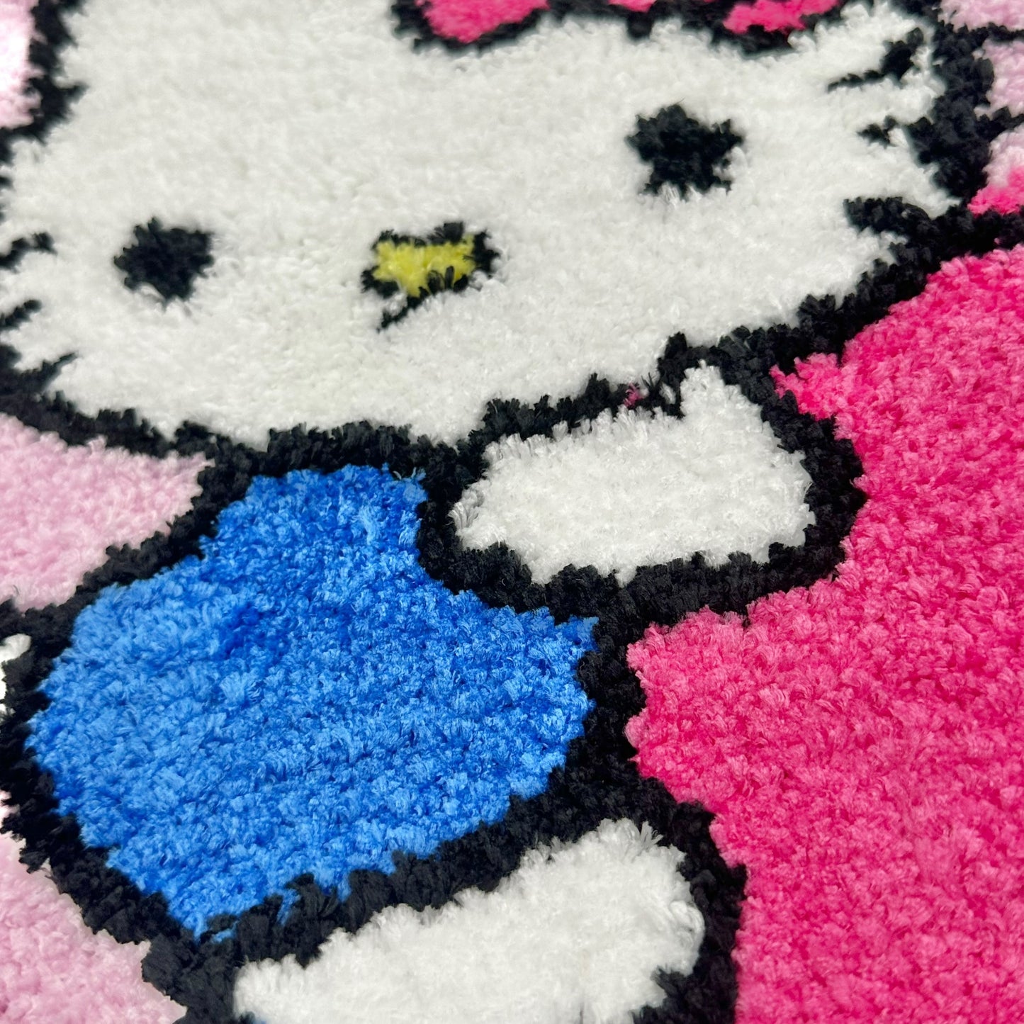 Hello Kitty "Ribbon Pattern" Die-Cut Rug