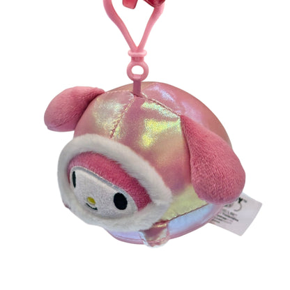 My Melody "Shiny Hooded Puffer Jacket" Mascot Clip On Plush