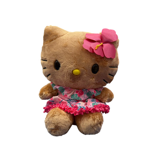 Hello Kitty "Tan Hibiscus" 8in Plush