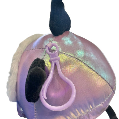 Kuromi "Shiny Hooded Puffer Jacket" Mascot Clip On Plush