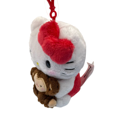 Hello Kitty "Baby Chimpanzee Hug" Mascot Clip On