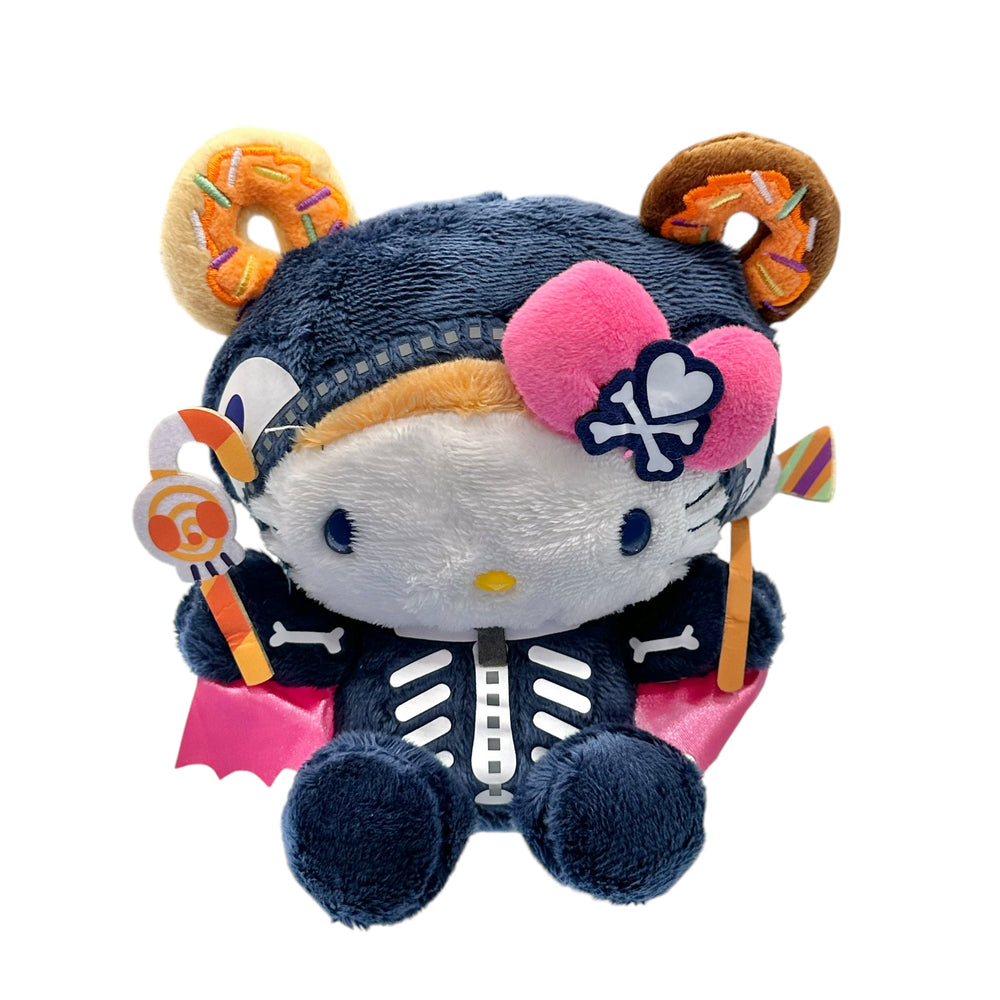 tokidoki x Hello Kitty "Skeleton" Halloween Bean Doll Plush